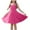 #106-Hot Pink, variant on Favoffer Girls Pocket Detail Sleeveless Skort Dress for Sports Tennis Practice Match, Sizes 4-15