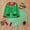 Green, variant on Christmas Pjs Toddler Cute Elf Pajamas Long Sleeve Crew Neck Loungewear Set Boys 2-3 Years Pajamas