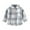 Blue, variant on Odeerbi Kids Boys Girls Plaid Shirt Plaid Flannel Shacket Jacket Fashion Casual Cotton Button Down Long Sleeve Shirt Black