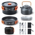 thumbnail image 1 of Camping Cookware Set Camping Cookware Set 16 Piece Camping Pot Set Nesting Camping Cookware Set Camping Hiking Mini Cookware Camping Backpacking Pot Set, 1 of 8