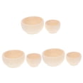 thumbnail image 4 of MLINS 6 Pcs  Natural Wood Blank Bowls Unfinished Wood Crafts DIY Decorations Mini Drawing Toys, 4 of 8