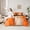 Orange, variant on Manfei Retro Oil Painting Bedding Comforter Set 7pcs, Abstract Watercolor Art King Bedding Sets, Orange Ombre Bed Sheets, Lightweight Room Decor