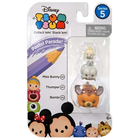Parade Bunny - Disney Tsum Tsum Series 5 Pastel Parade Miss Bunny, Thumper & Bambi Minifigure 3-Pack
