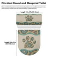 thumbnail image 7 of Yuyamidu Boho Toilet Dust Cover Set Dog Paw Toilet Seat Lid Protector 2pcs Elongated Toilet Lid Cover Reusable Toilet Tank Dust Cover Gifts, Toilet Lid Cover & Tank Covers, 7 of 7