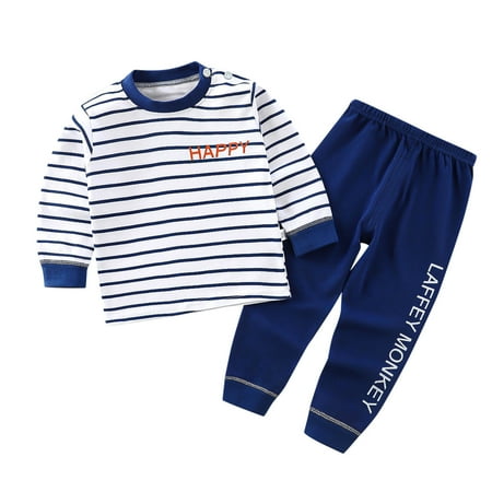 

JDEFEG Toddler Boy Clothes 4T Dinosaur Toddler Kids Baby Pj’S Boys Girls Long Sleeve Cute Cartoon Tops Pants Sleepwear Pajamas Outfits Set 2Pcs 18 Month Girl Clothes I 110