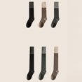 thumbnail image 4 of CSChome Women Color-blocking Socks Women Winter Stockings - Warm Thigh High Over Knee Woolen Soft, 4 of 7