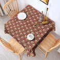 thumbnail image 3 of Floral 60" Square Waterproof Tablecloth, Floral Print Polyester Table Cover, 3 of 6
