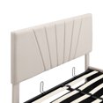 thumbnail image 6 of Harper & Bright Designs Hydraulic Storage Bed Frames Queen Size Platform Bed with Upholstered Headboard, Beige, 6 of 10