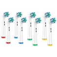 thumbnail image 1 of 8PCS Electric Toothbrush Replacement Heads for Models Bristles Twisted Design for Superior Plaque Removal, 1 of 5