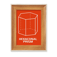 thumbnail image 1 of Hexagonal Prism Mathematical Geometric Space Desktop Wooden Photo Frame Display Picture Art Painting Multiple Sets, 1 of 3
