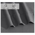 thumbnail image 5 of TiaGOC 100% Cotton Sheets for King Size Bed - Crispy Cooling Percale Sheets - Breathable & Durable King Sheet Set - Deep Pocket 18 Inches (Fits up to 21") - Dark Gray - 4 Pieces, 5 of 8