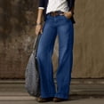 thumbnail image 3 of Women's Retro Fashion Casual Wide Leg Jeans, 3 of 7