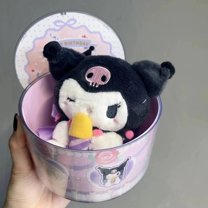 Sanrio Birthday Wishes Plush Blind Box Kulomi Melody Cinnamon Big Ears Pacha Dog Trendy Play Ornaments And Girls Gift Toy