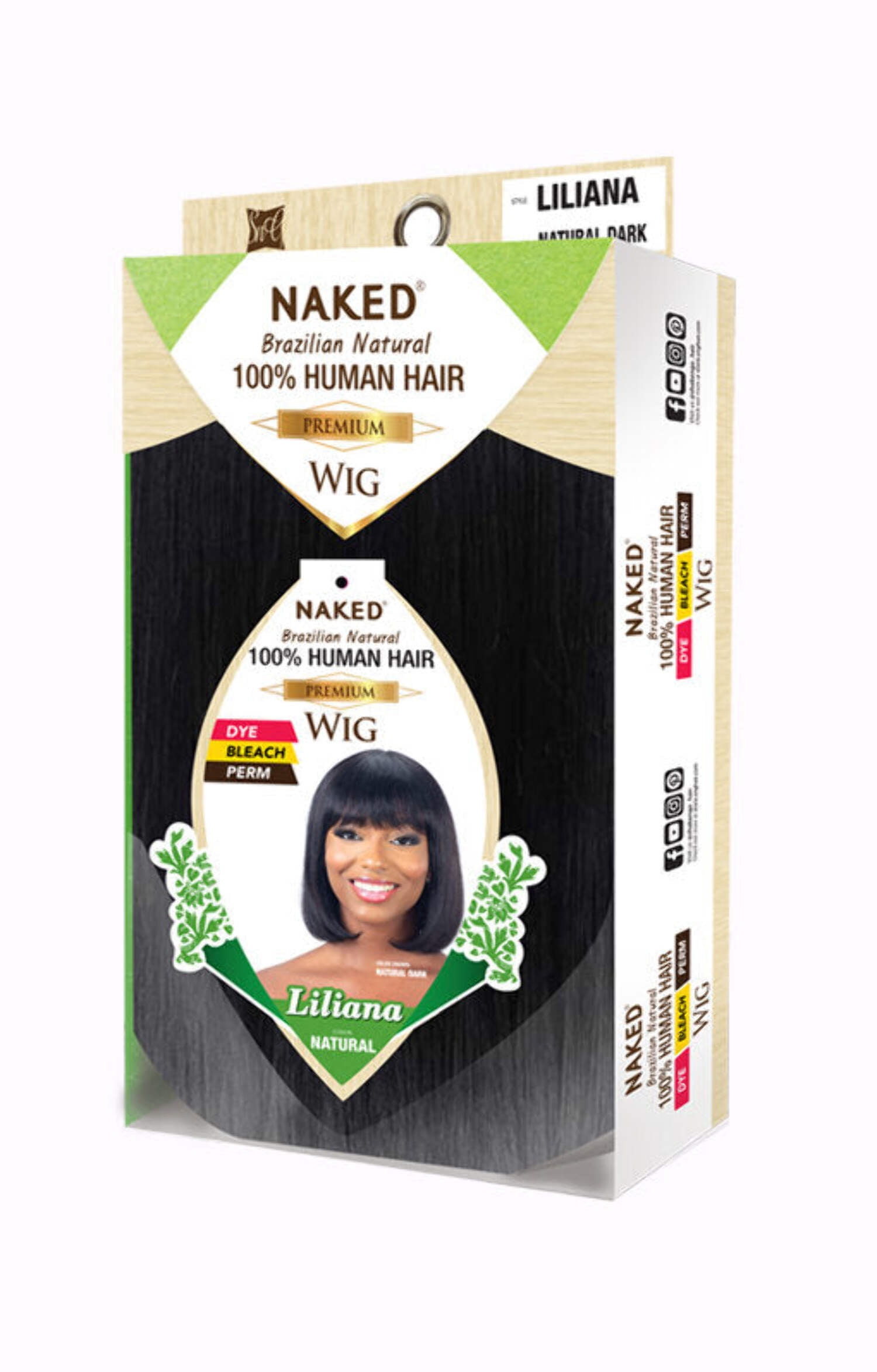 NAKED - NATURE 100% BRAZILIAN HUMAN HAIR WIG LILIANA (HUMAN)
