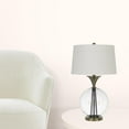 thumbnail image 5 of HomeRoots 31" Clear Metal Table Lamp With White Empire Shade, 5 of 6