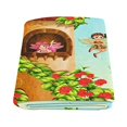 thumbnail image 2 of CADecor Fairies Flying Around Tower Throw Blanket Bed Sofa Blanket 58x80 inches, 2 of 3