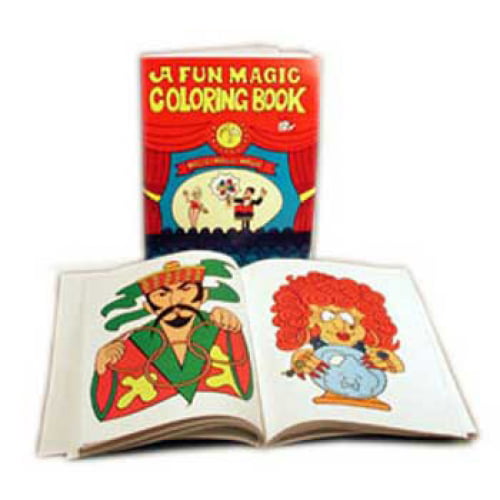 COLORING BOOK OF MAGIC BY MAGIC MAKERS 4" X 5.5" POCKET SIZE TRICK ILLUSION KIDS 