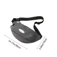 thumbnail image 3 of Bolsa de Pecho Unisex 34x15cm Nylon Riñonera Cruzada Impermeable Accesorios Casuales Deportivos de Viaje, 3 of 6