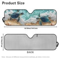thumbnail image 7 of Yuyamidu Sea Turtle Front Windshield Sunshade Fit for Jeep Wrangler JL/JLU & Jeep Gladiator JT, Beach Window Shade Sun Visor Blocks UV Rays Keep Vehicle Cooler, 7 of 7