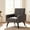 Dark Grey, variant on Melocadol Modern Accent Chair, Upholstered Cozy Single Sofa Chair, Mid Century Armchair with Solid Legs, Extra Large Seat with 496 Lb Weight Capacity, for Living Room, Bedroom, Reading, Cow Pattern