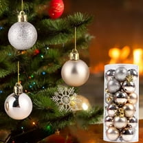 Tyidzon Christmas Ball Ornaments 24PCS Christmas Tree Decorations Balls for Wedding Party Holiday Decorations 1.5 Inch