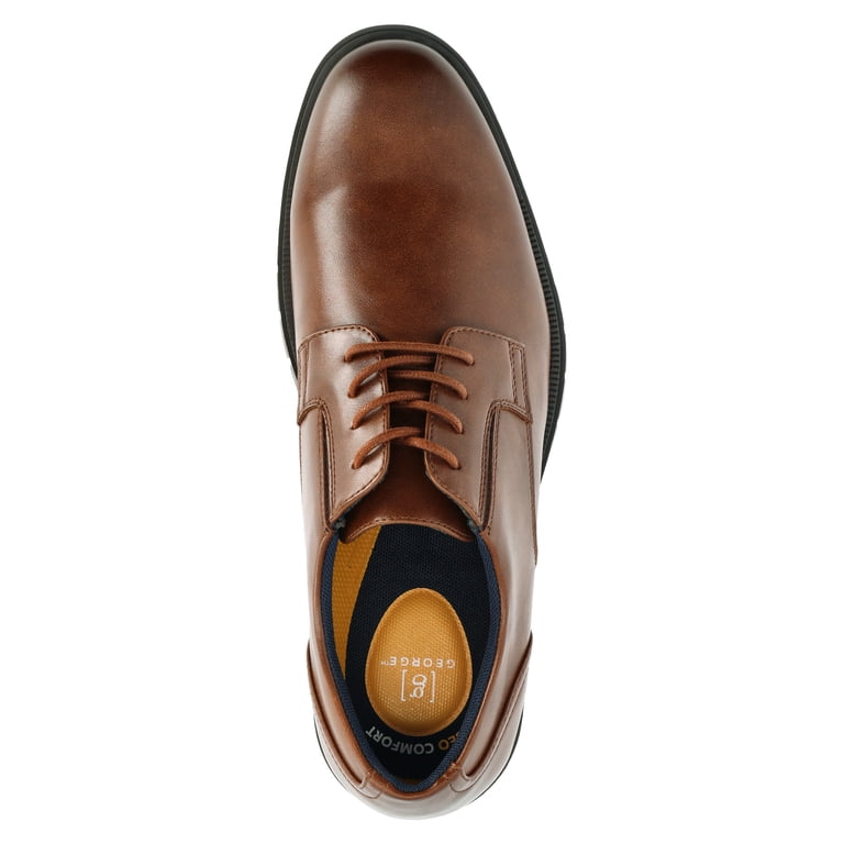 mens comfortable brown dress shoes George Men's Flexx Comfort Dress's Color:39#-Purple All Beach Wedding | step into confidence and Athena Collection