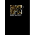 thumbnail image 2 of Men's MTV Cheetah Print Logo  Pull Over Hoodie Black 3X Large, 2 of 4