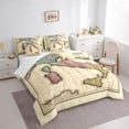 thumbnail image 3 of Feelyou Cartoon World Map Bedding Comforter Set 7pcs, Boys Girls Queen Bedding Sets, 3 of 8