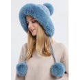 thumbnail image 4 of LinYooLi Warm Fuzzy Hats for Women Soft Thick Cute Bearies Trendy Slouchy Cap for Winter Fall Spring, 4 of 4