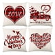 thumbnail image 2 of Teissuly Valentine's Day Red Plaid Heart Pattern Pillowcase Cushion Four-piece Set Teissuly WER202312025387, 2 of 9
