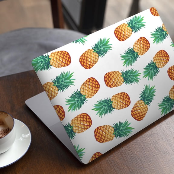DesignSkinz Summer Pineapple Seamless v1 Full-Body Skin Decal Wrap Cover for MacBook 12" Retina (A1534)
