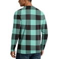 thumbnail image 6 of OIOLOYJM Long Sleeve Fishing Shirts for Men UPF Sun protection Plaid Uv Quick Dry Swim Beach Shirts Rash Guard Hiking Casual Classic Fit T-Shirt Royal Blue S, 6 of 6