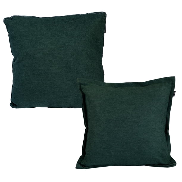 Set de 2 Cojines Decorativos (1 Cuadrado + 1 Cuadrado Grande) Impe Verde