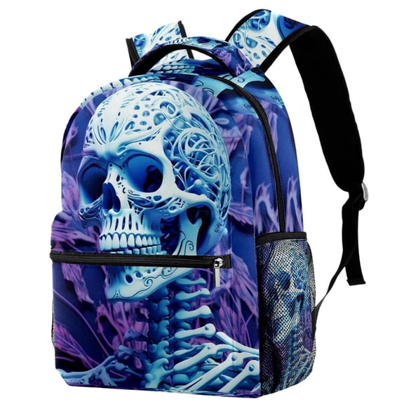 Lightweight Backpack Skeleton School Bag Travel Laptop Daypack for Men Women Casual Rucksack
