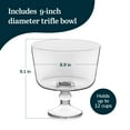 thumbnail image 3 of Libbey Selene Glass Footed Trifle Bowl, Artisan Inspired, Classic Clear Glass Bowl with Pedestal, Trifle Dish for Layered Desserts, Fruit and Salads, 3 of 6