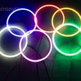 thumbnail image 3 of LED Halo Ring 6 Colors COB Angel Eyes Light Lamp w/ Cover Replacement 80mm 90mm 100mm 110mm, 3 of 9