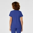 thumbnail image 2 of Wink W123 Women's Mock Wrap Scrub Top, Galaxy Blue, XL Womens, 2 of 6