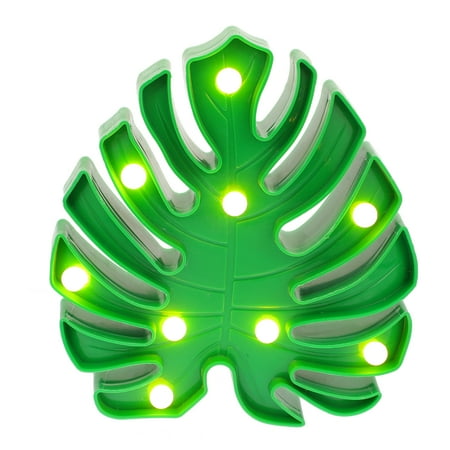 

Creative LED Night Light Desktop LED Monstera Shaped Light Decorative Lamp