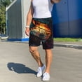 thumbnail image 6 of Pofeuu Underwater Treasure Chest Print Men's Soft Woven Elastic Waistband Sleep Pajama Short-Large, 6 of 6