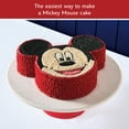 thumbnail image 5 of Farberware Disney Bake with Mickey Mouse 3 Pcs Nonstick Head Cake Pan Set, Dishwasher Safe and Oven Safe to 450°F, Red, 5 of 13