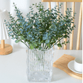 thumbnail image 2 of Nvzi 3pcs Eucalyptus Leaves Artificial Flowers, Fake flowers, Flores Artificiales Para, Wedding Decor, Orange, 2 of 4