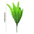 thumbnail image 2 of DeskAKBK 3 PCS Artificial Persian Fern Plant, Realistic Fake Fern for Home Office Decor, Christmas Green Plant Decoration in Straw Pot, 2 of 6