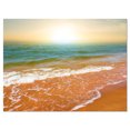 thumbnail image 2 of Clear Waters in Early Morning Beach - Large Seashore Canvas Print, 2 of 3