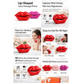 thumbnail image 3 of Audio Guest Book Lip Shaped Voice Message Phone Wedding, Recordable Voicemail Guestbook with 8GB Storage, Retro Phone for Wedding, Birthday, Baby Shower, Party Decorations(Pink), 3 of 17