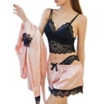 thumbnail image 6 of Seyurigaoka Women Sexy Pajamas 4Pcs Underwear + Panties + Shorts + Nightgown, 6 of 9