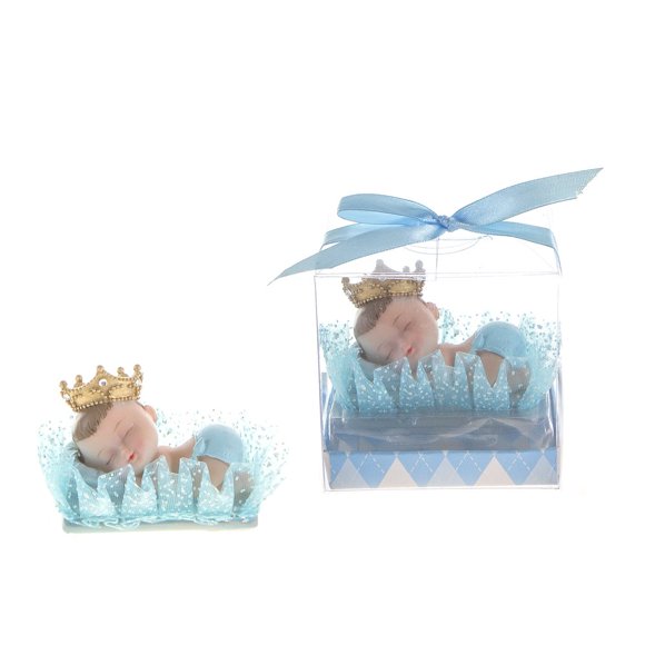 Set de 12 almohadillas para siesta con corona para bebé Lunaura Keepsake, azul