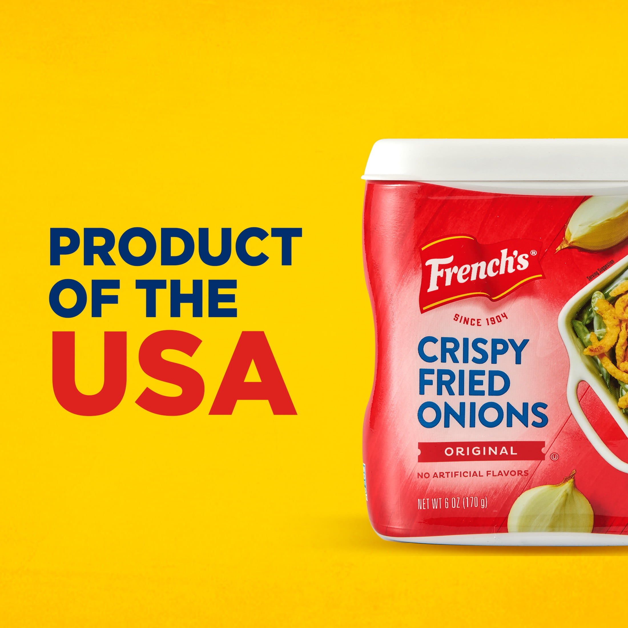 French's Kosher Original Crispy Fried Onions, 6.0 oz Can
