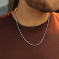 thumbnail image 3 of FOCALOOK Wheat Chain Necklace for Men Replacement Chain for Pendant Charm 316L Stainless Steel 3mm 26 Inch with Jewelry Gift Box for Dad Father's Day, 3 of 11