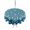 Turquoise Light Beige, variant on Outdoor Table Cloth with Umbrella Hole and Zipper, Blue Eucalyptus Waterproof Round Tablecloth 54 Inch, Weeping Botanical Leaf Watercolor Washable Table Cover for Outside Party Patio Picnic
