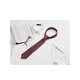 thumbnail image 5 of INSPIRE CHIC Men's Self Tied Polka Dots Wide Necktie Formal Casual Ties Wine Red One Size, 5 of 5